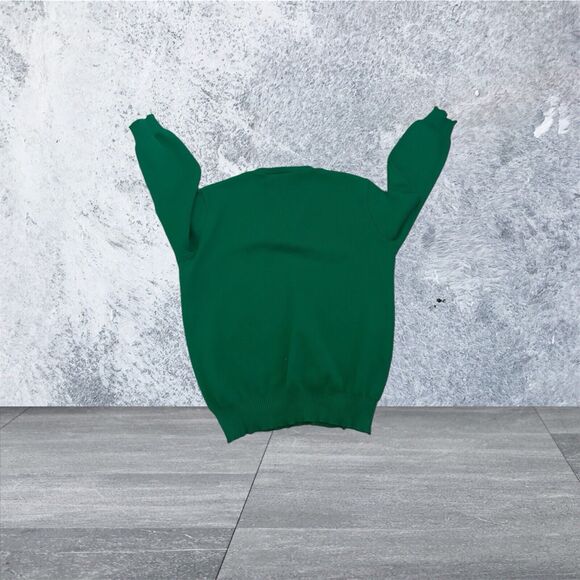 Vtg Traditional Craft Men's Green Ireland Logo V-Neck Sweater size 44-46 2xl - Picture 2 of 7